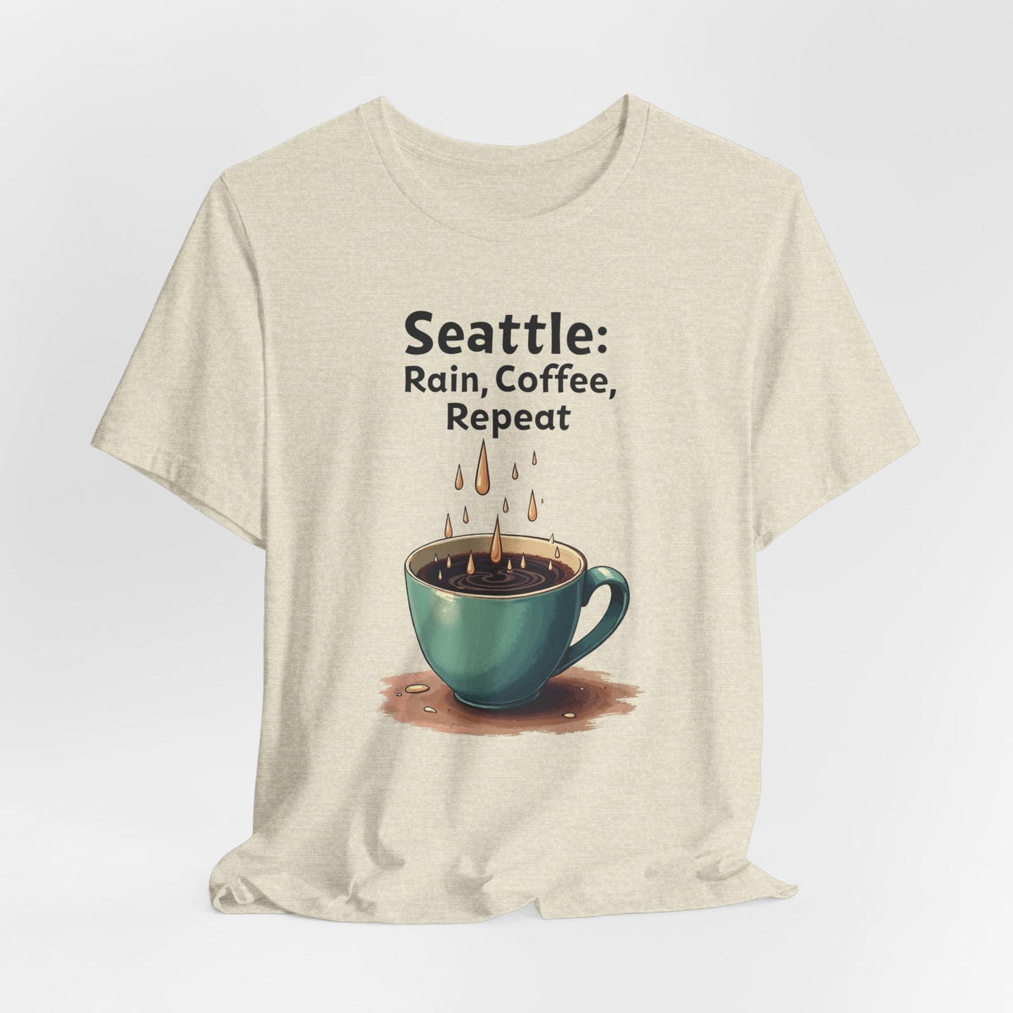 Seattle - Rain Coffee Repeat | T-shirt