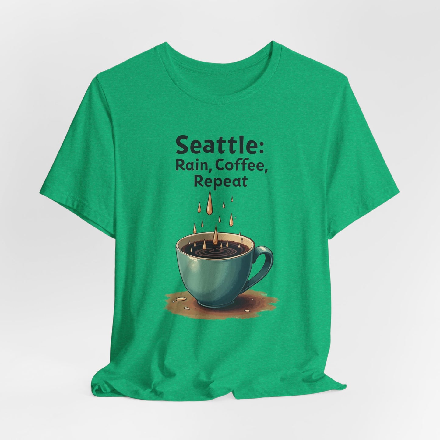 Seattle - Rain Coffee Repeat | T-shirt