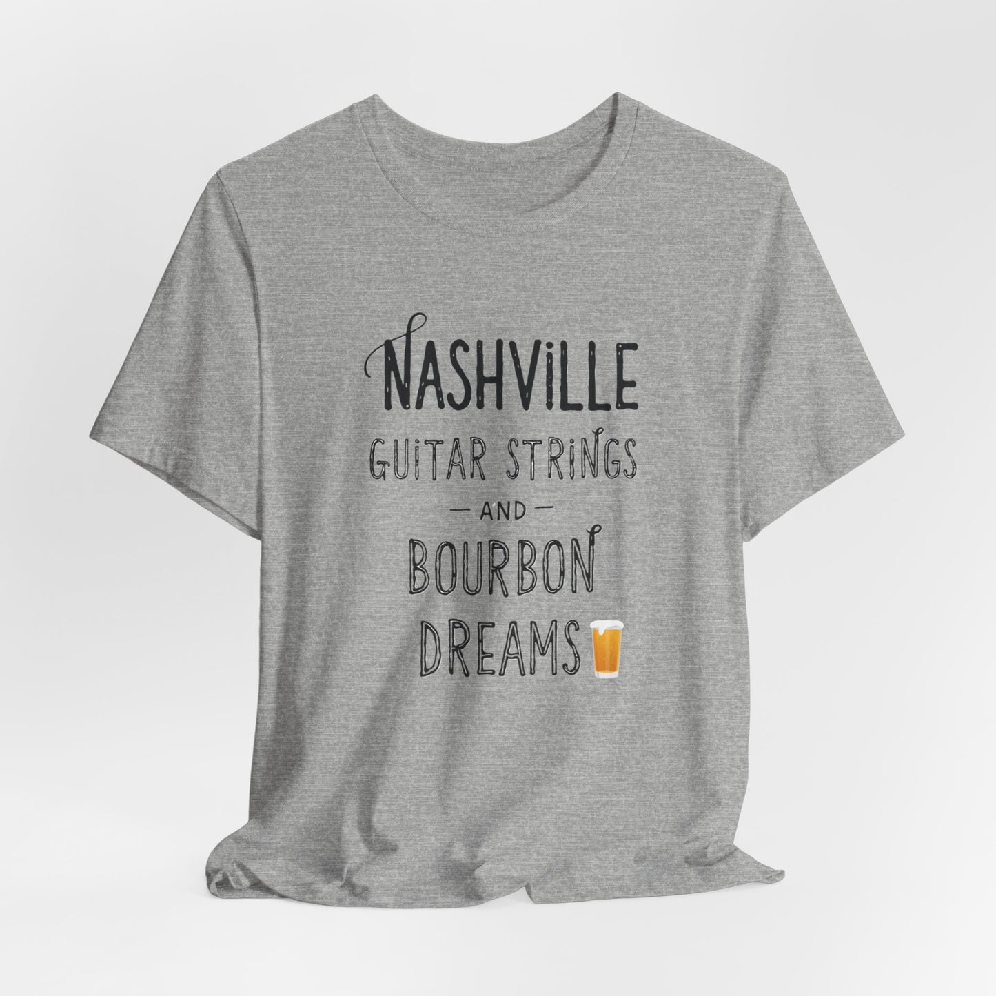 Nashville - Guitar Strings & Bourbon Dreams  | T-shirt