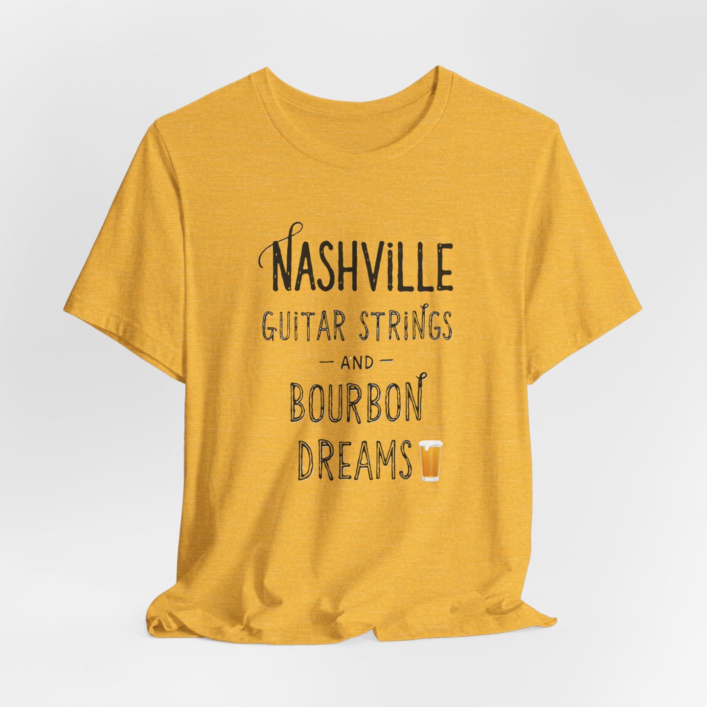 Nashville - Guitar Strings & Bourbon Dreams  | T-shirt