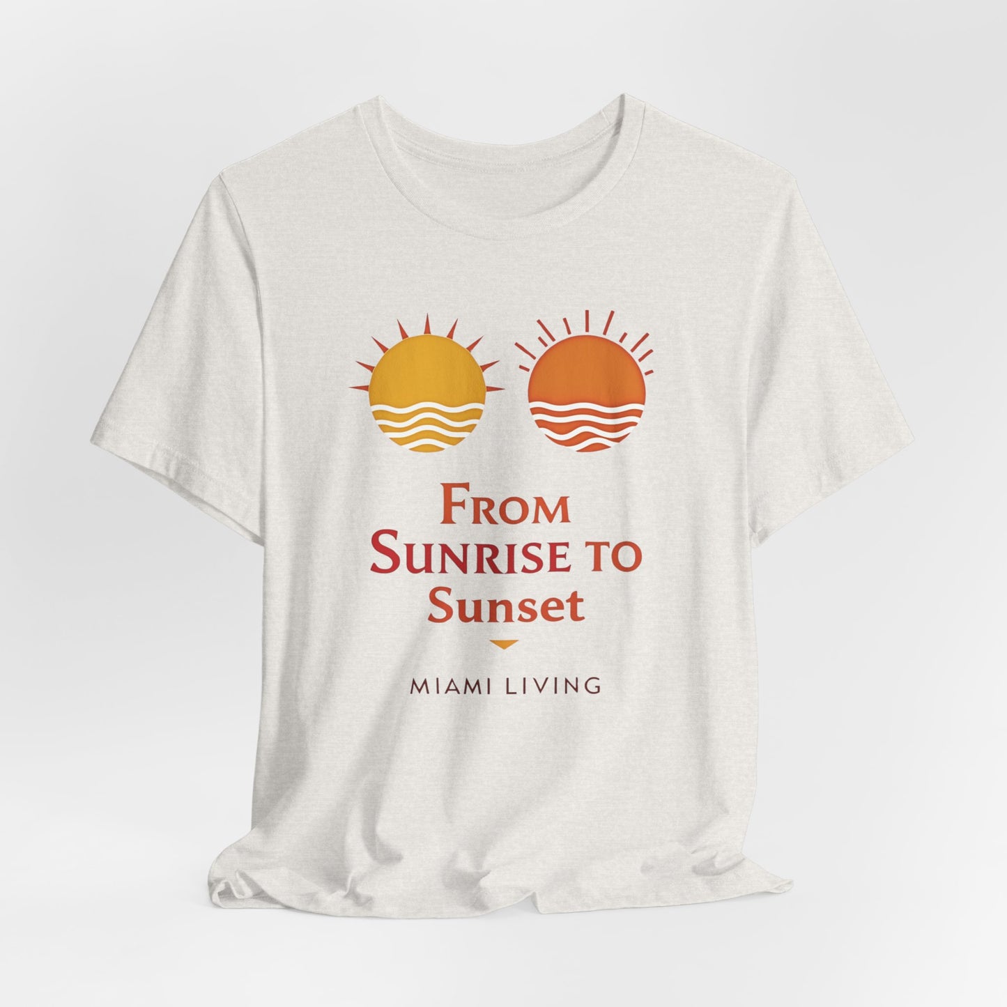 Miami Living - From Sunrise to Sunset III | T-shirt