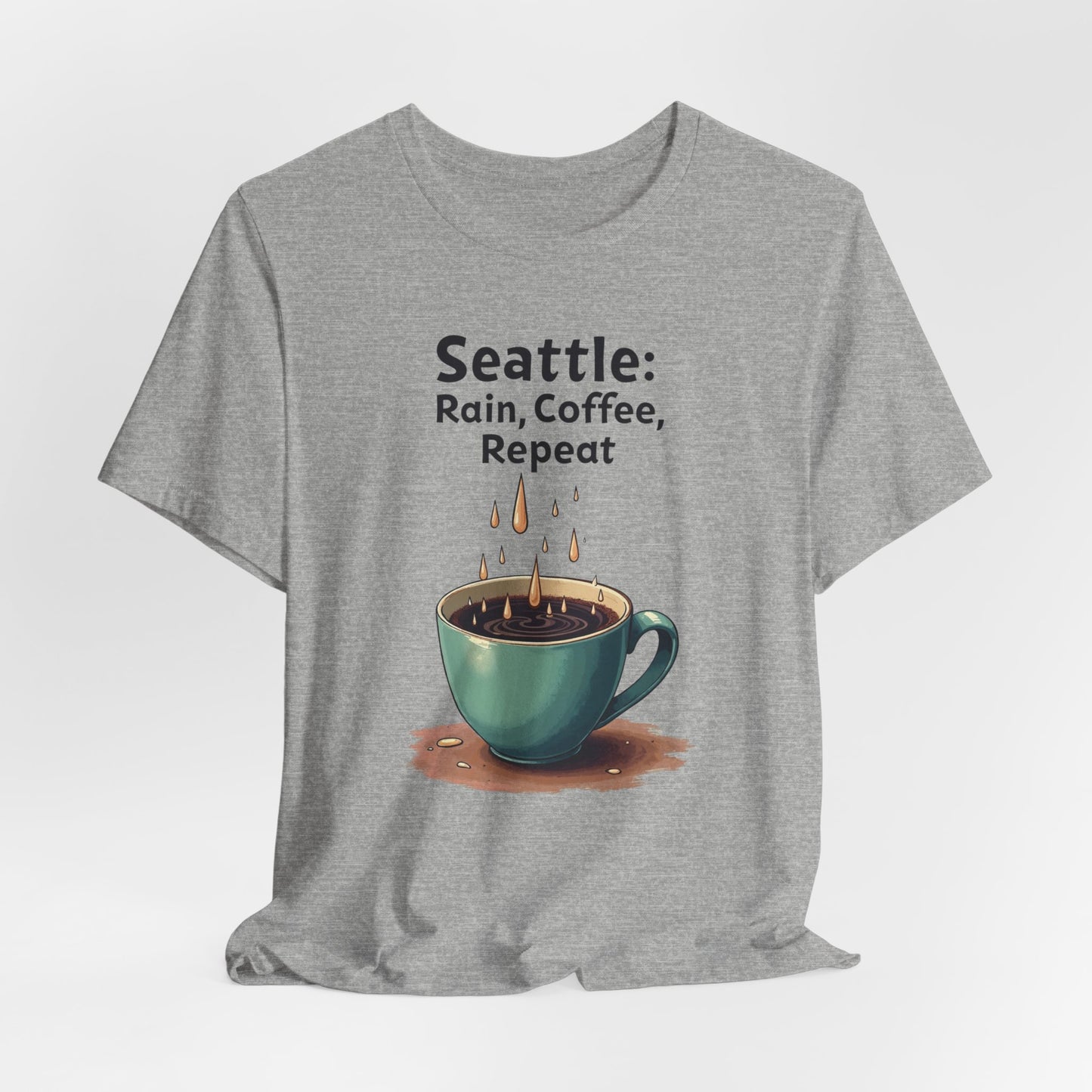 Seattle - Rain Coffee Repeat | T-shirt