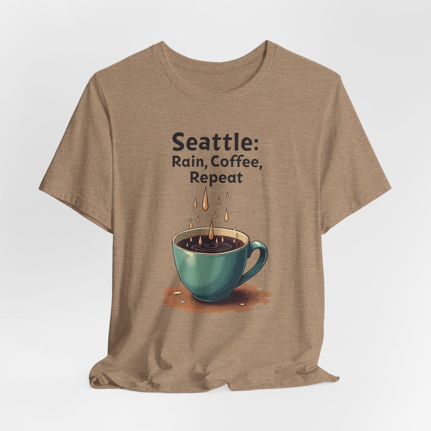 Seattle - Rain Coffee Repeat | T-shirt