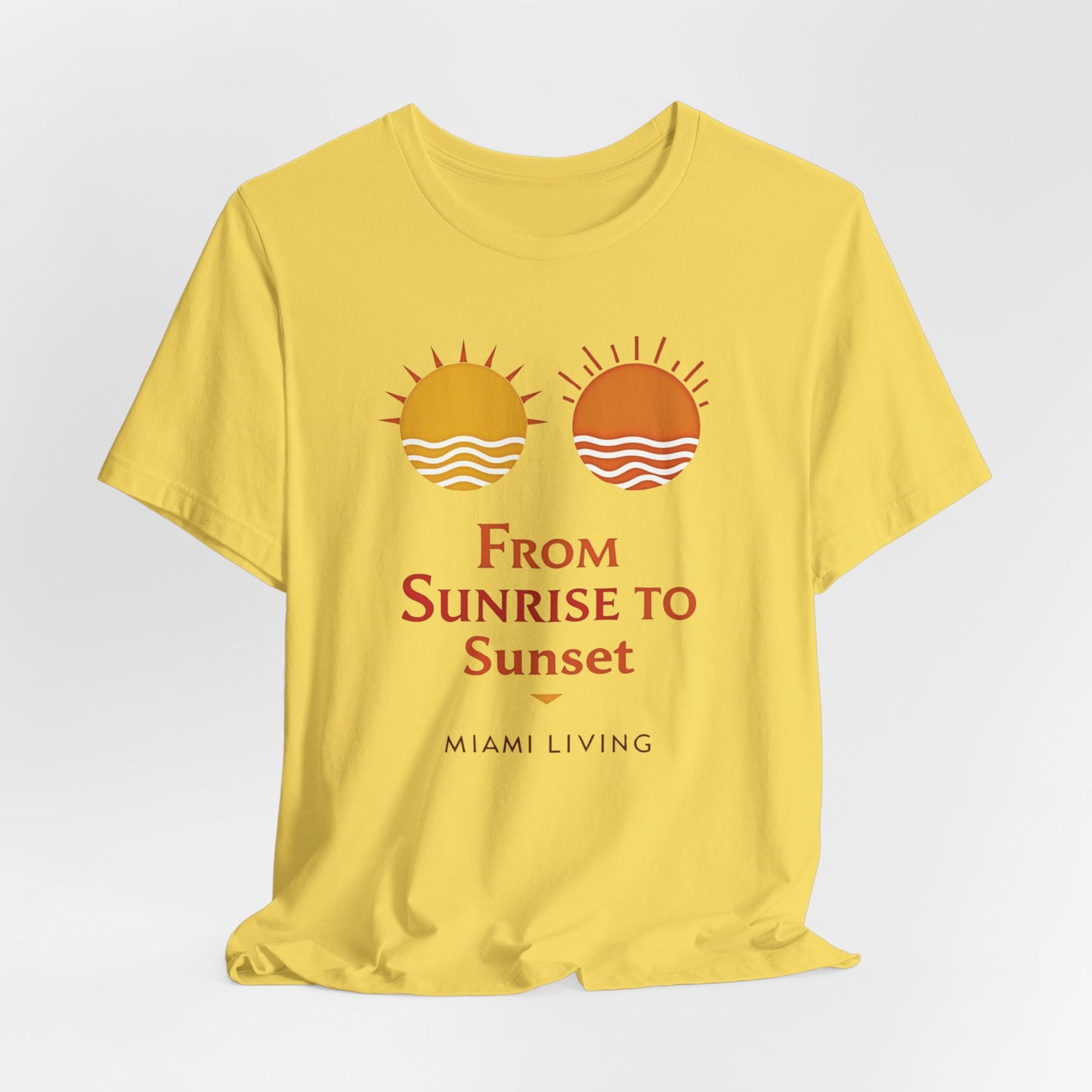 Miami Living - From Sunrise to Sunset III | T-shirt